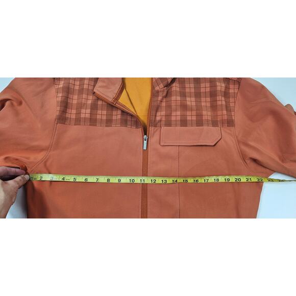 Hollas XFC wind water resistant golf jacket zip pockets orange performance L - Picture 8 of 9